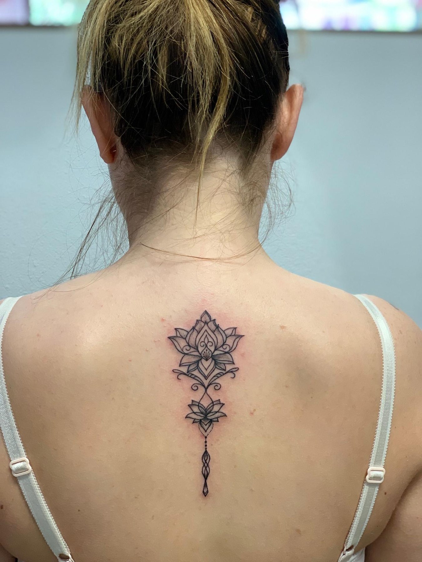 Lotus back tattoo