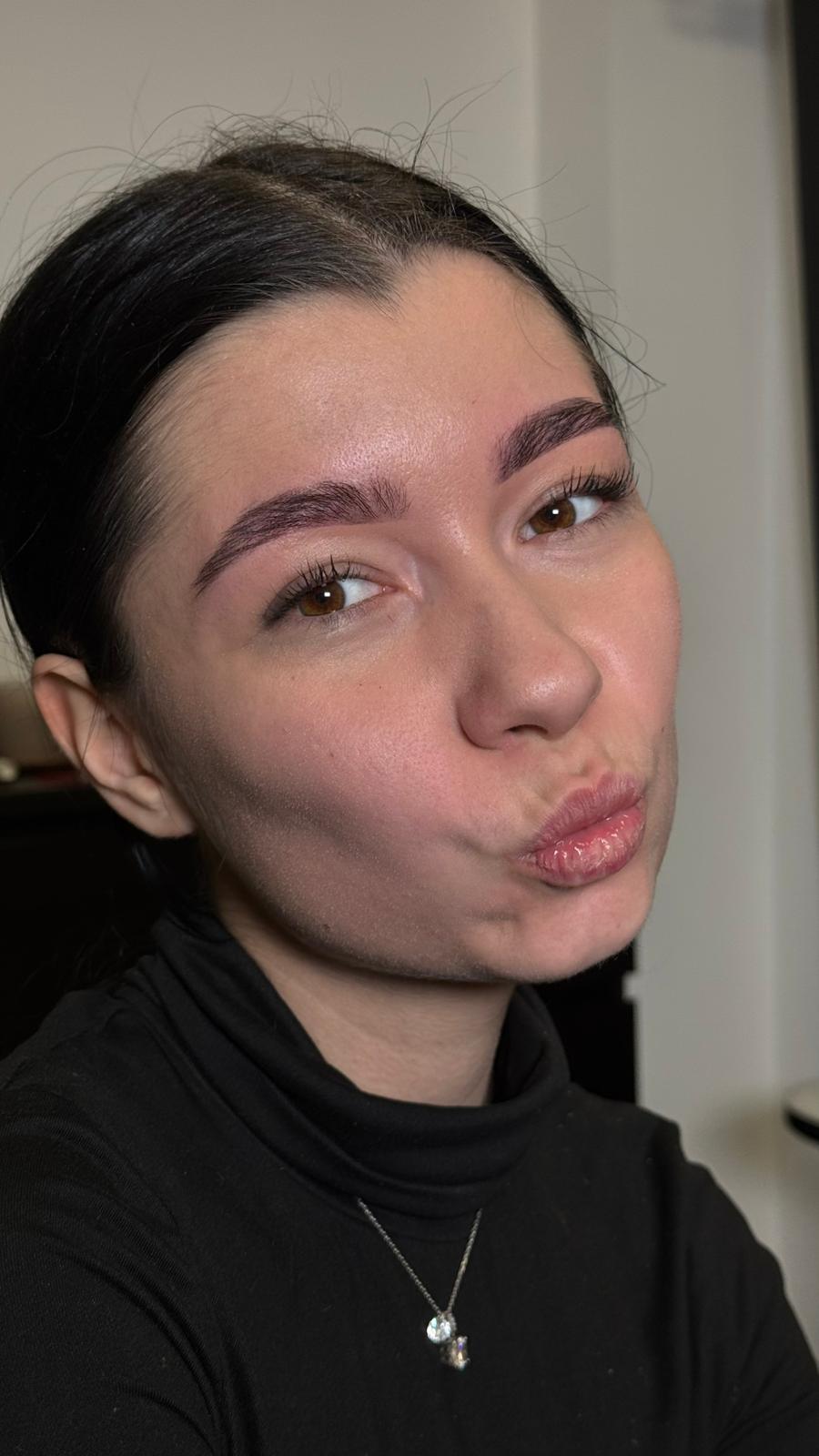 Client portrait showing balanced brows